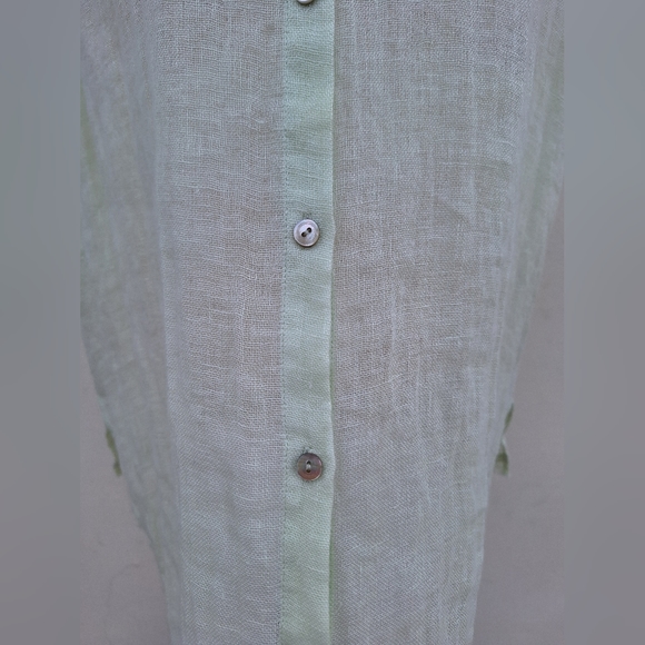 Eileen Fisher Organic Linen Gauze Tunic Top - Picture 5 of 8